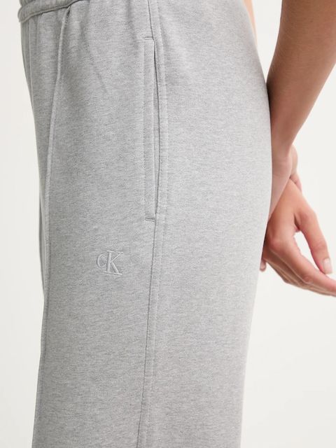 Calvin Klein Jeans spodnie dresowe damskie kolor szary melanżowe LV047B240G