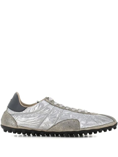 Maison Margiela textured lace-up sneakers - Silver