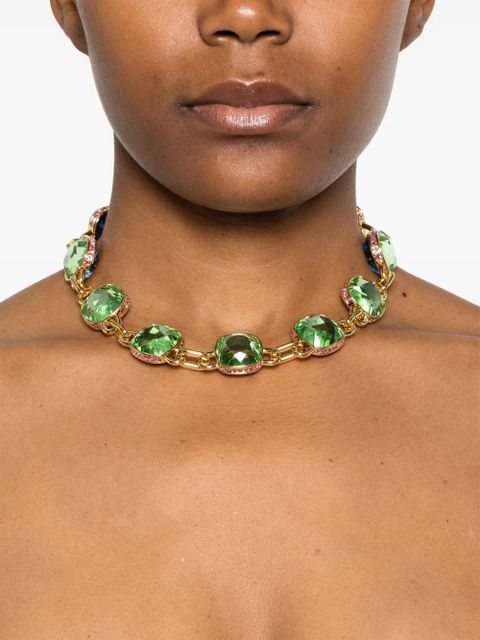 Swarovski Chroma Twist necklace - Gold