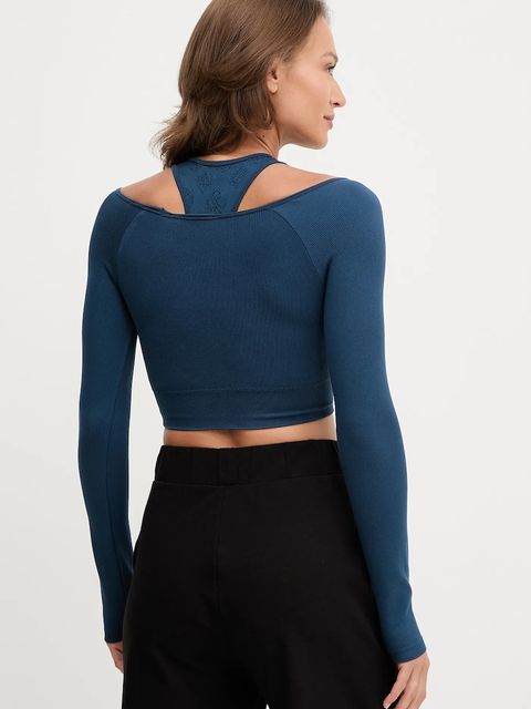 Guess longsleeve PEONY damskie kolor niebieski V5YP06 Z3OA0