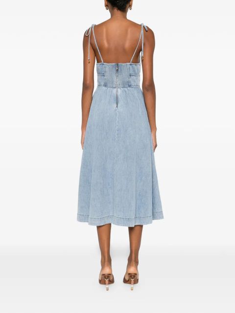 ZIMMERMANN sleeveless midi dress - Blue