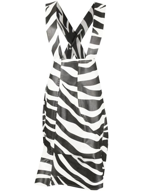 Comme Des Garçons faux-leather pinafore dress - White - zdjęcie produktu nr 1