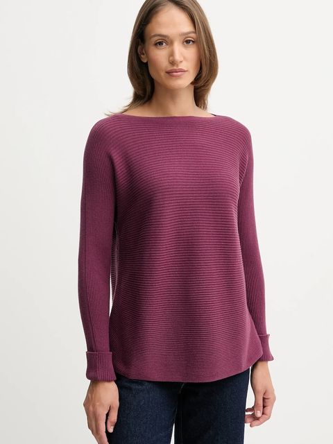 United Colors of Benetton sweter z dodatkiem wełny damski kolor fioletowy 1Y6SD10CH - zdjęcie produktu nr 1