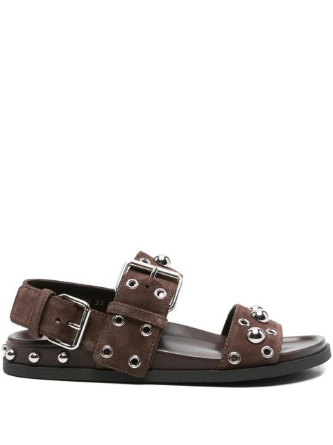 Valentino Garavani stud-embellished sandals - Brown - zdjęcie produktu nr 1