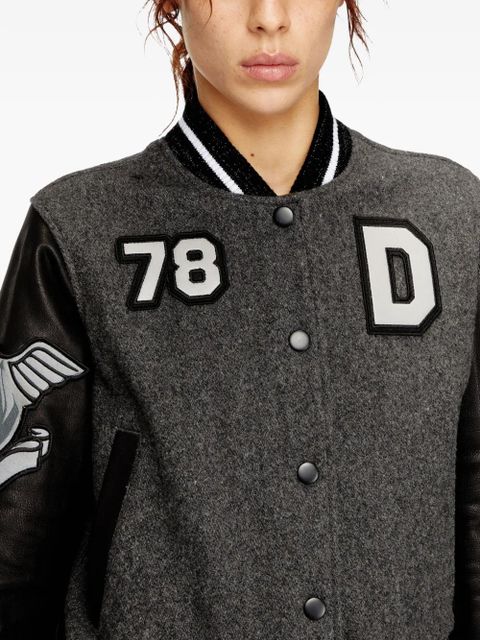 Diesel L-Real-Cp phoenix-embroidered jacket - Grey