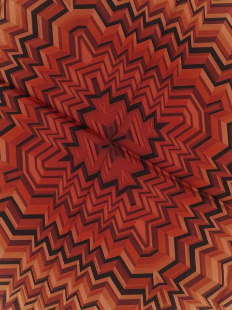 Missoni geometric patterned scarf - Brown