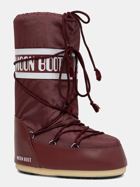Moon Boot śniegowce MB ICON NYLON kolor czerwony 80D1400440 D013 - zdjęcie produktu nr 1