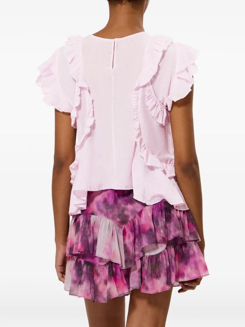 MARANT ÉTOILE Nalou ruffled top - Pink