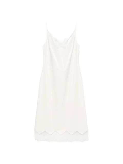 Coperni lace-trim midi dress - White - zdjęcie produktu nr 1