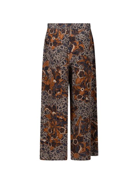Weekend Max Mara floral-print trousers - Brown - zdjęcie produktu nr 1