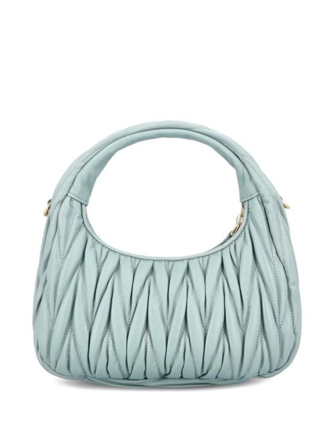 Miu Miu small Wander metal-logo tote bag - Blue - zdjęcie produktu nr 2