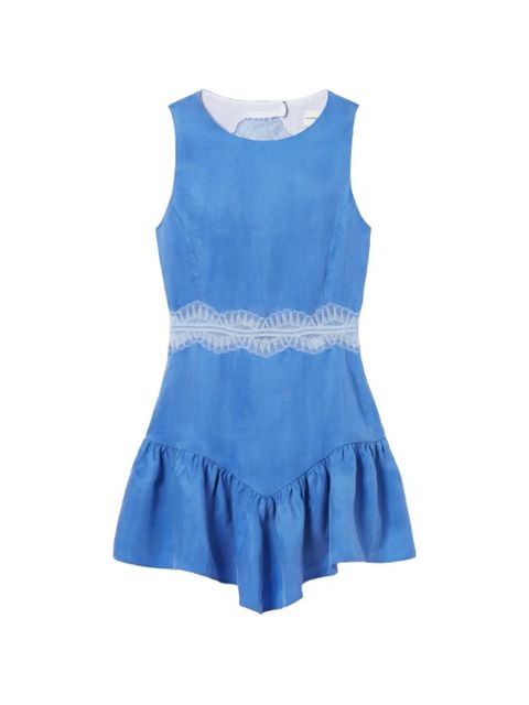 Claudie Pierlot lace ruffle mini dress - Blue - zdjęcie produktu nr 1