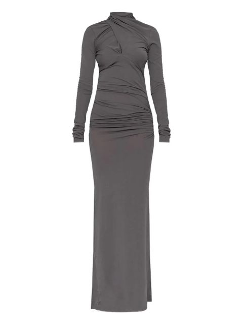 ENTIRE STUDIOS draped long-sleeve maxi dress - Grey - zdjęcie produktu nr 1