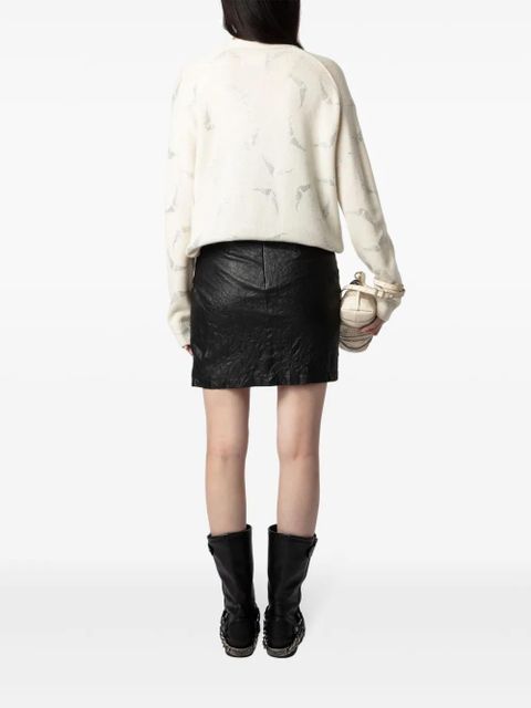 Zadig&Voltaire Mirka Strass Wings cardigan - Neutrals