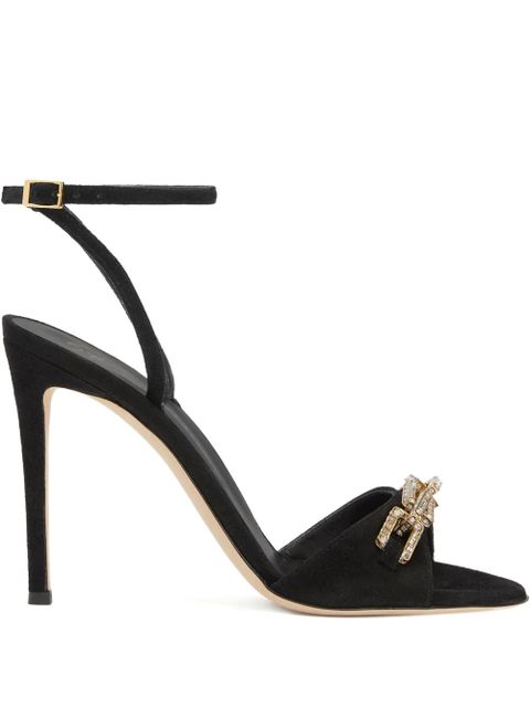 Giuseppe Zanotti Evry crystal-embellished stiletto sandals - Black - zdjęcie produktu nr 1
