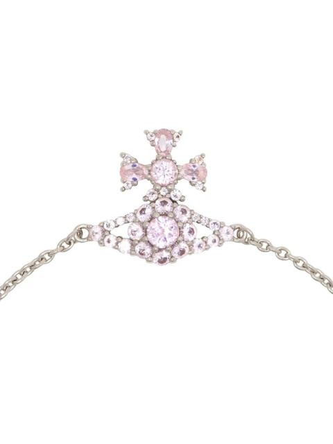 Vivienne Westwood Masha pink Orb bracelet - Silver - zdjęcie produktu nr 2