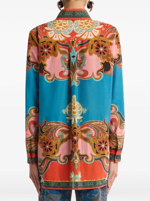ETRO long-sleeve printed shirt - Pink - zdjęcie produktu nr 2