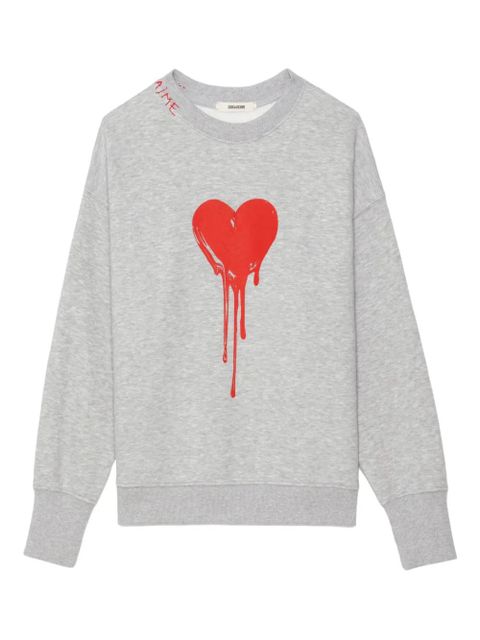 Zadig&Voltaire Oscar heart sweatshirt - Grey - zdjęcie produktu nr 1