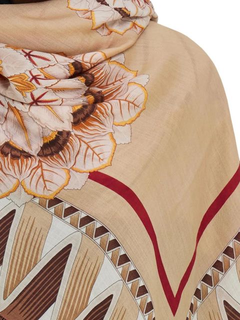 Ferragamo floral-print scarf - Neutrals