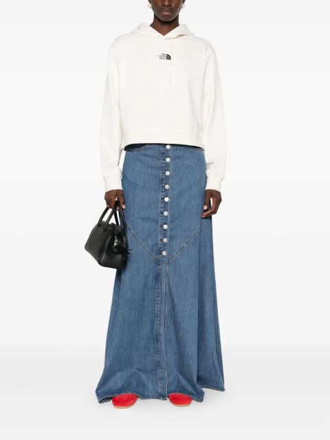 The North Face logo-embroidered hoodie - Neutrals - zdjęcie produktu nr 2