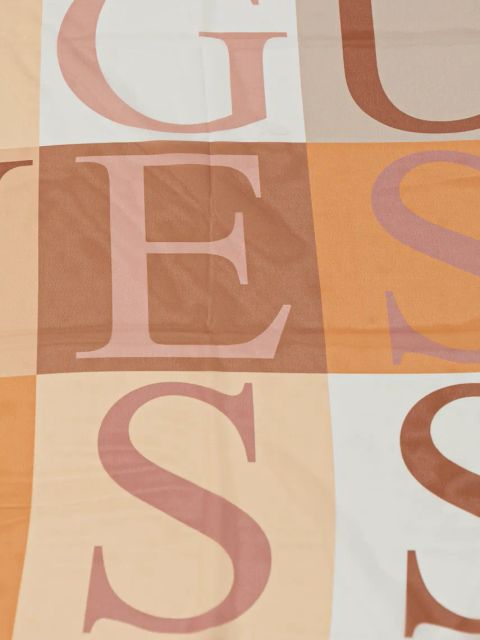 Guess chusta damska kolor beżowy wzorzysta AW5295 SIL12