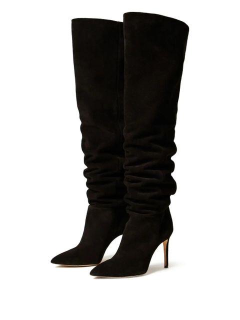 TWINSET 100mm slouch high boots - Black - zdjęcie produktu nr 2