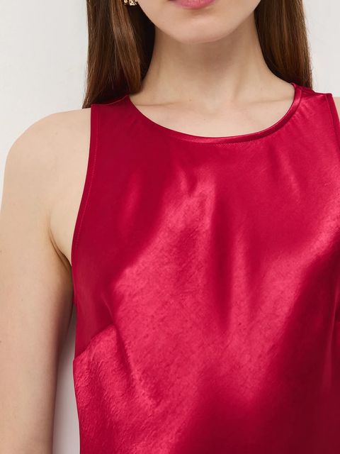 Medicine sukienka damska kolor czerwony midi rozkloszowana