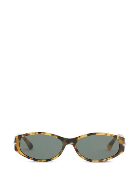ISABEL MARANT Pixa-Gd oval-frame sunglasses - Brown - zdjęcie produktu nr 1