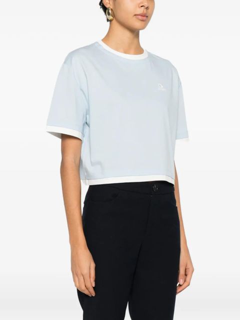 Maje logo-embroidered T-shirt - Blue - zdjęcie produktu nr 2