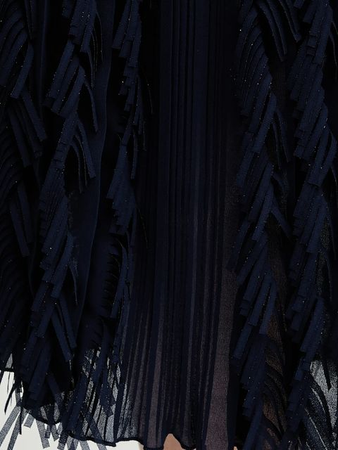 Sandro Ferrone sukienka kolor granatowy midi rozkloszowana S18XBERYKER