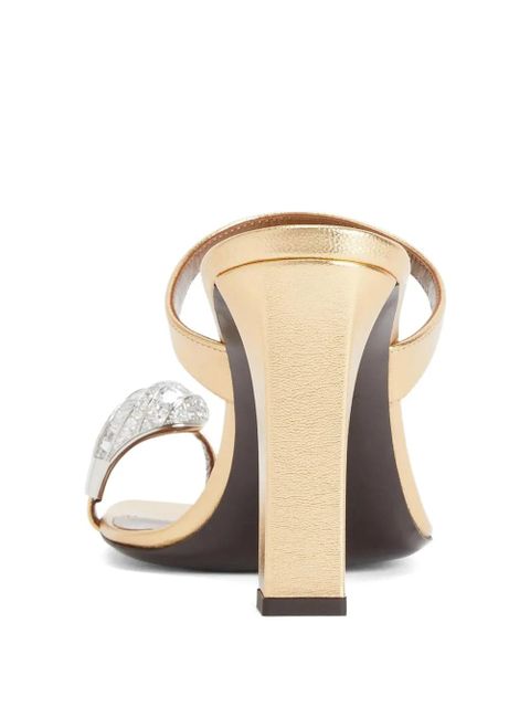 Giuseppe Zanotti 90mm Icon Ring rhinestone-embellished sandals - Gold - zdjęcie produktu nr 2