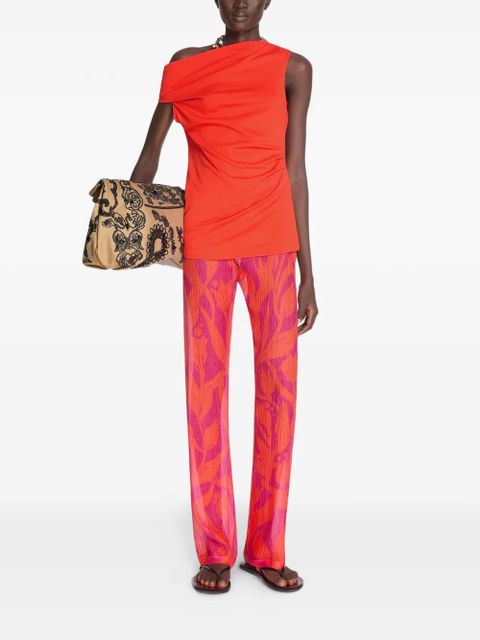 DRIES VAN NOTEN printed trousers - Pink - zdjęcie produktu nr 2