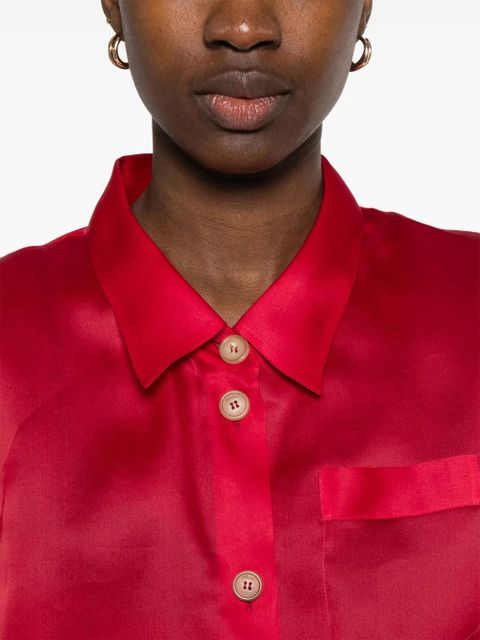 KHAITE Keefe blouse - Red