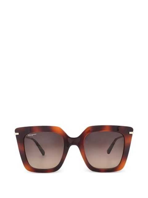 Ferragamo square-frame sunglasses - Brown - zdjęcie produktu nr 1