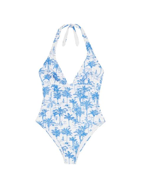 MC2 Saint Barth Marylin printed one-piece swimsuit - White - zdjęcie produktu nr 1