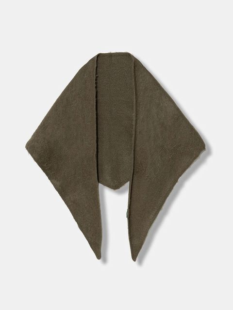 United Colors of Benetton szalik z domieszką wełny damski kolor zielony gładki 6QZPDU020 - zdjęcie produktu nr 1