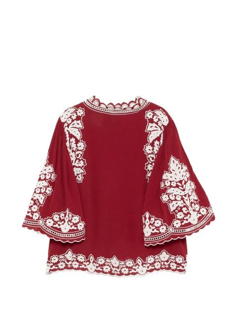 FARM Rio floral-embroidered blouse - zdjęcie produktu nr 1