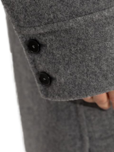 Jil Sander button-fastening wool coat - Grey