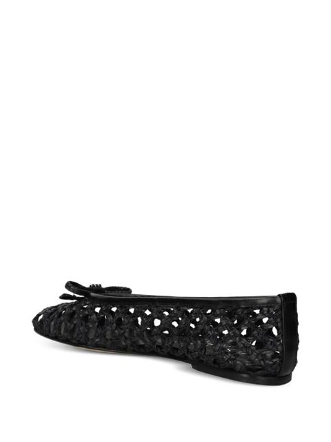 Casadei interwoven ballet flats - Black