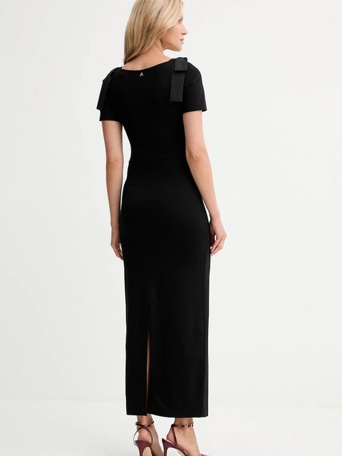 Twinset sukienka kolor czarny maxi dopasowana 252AP2106 - zdjęcie produktu nr 2