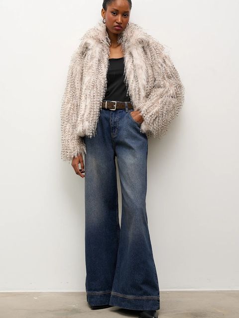 Answear.LAB jeansy damskie kolor niebieski