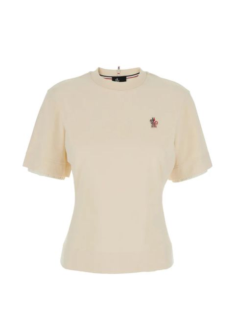 Moncler Grenoble logo appliqué T-shirt - White - zdjęcie produktu nr 1