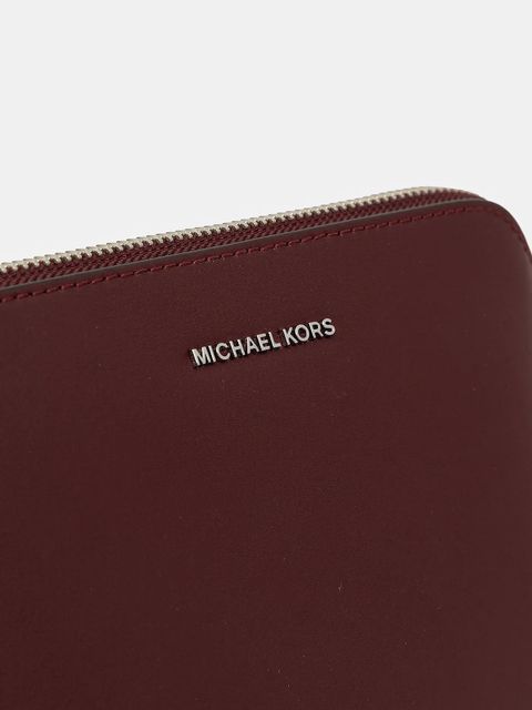MICHAEL Michael Kors kosmetyczka skórzana kolor bordowy 32F5SJ6T2T
