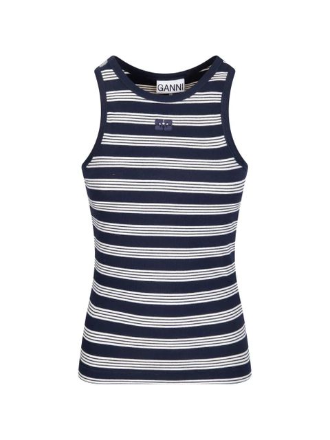 GANNI striped tank top - Blue - zdjęcie produktu nr 1