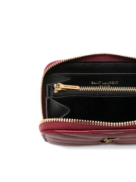 Saint Laurent chevron logo wallet - Red