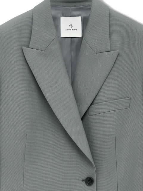 ANINE BING Aretha double-breasted blazer - Green