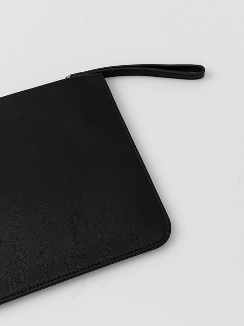 Patrizia Pepe kosmetyczka skórzana kolor czarny 2Q0009 L113