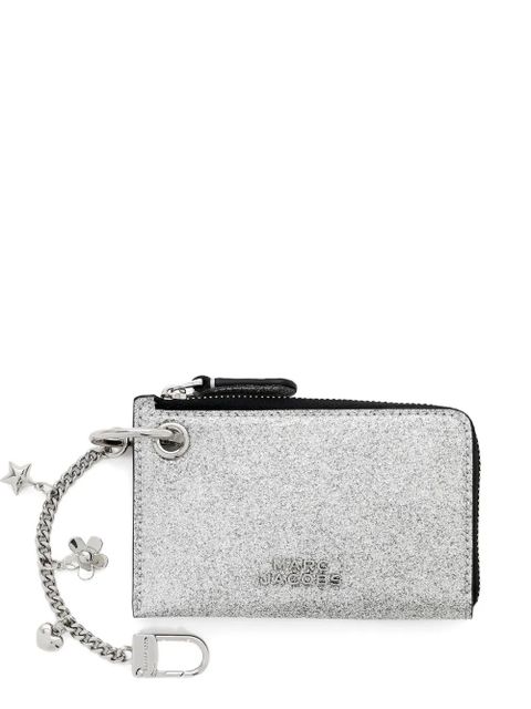 Marc Jacobs The Coated Glitter leather wallet - Silver - zdjęcie produktu nr 1