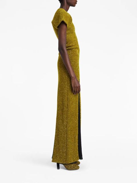 Proenza Schouler Textured Sequin maxi dress - Yellow