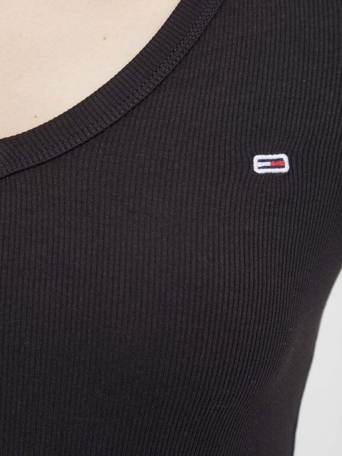 Tommy Jeans longsleeve damski kolor czarny DW0DW17990